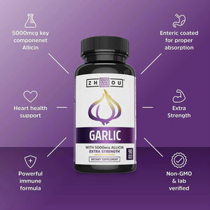 ZHOU - Zhou Nutrition Garlic Supplement 90 Tabletas - The Red Vitamin MX - Suplementos Alimenticios - {{ shop.shopifyCountryName }}
