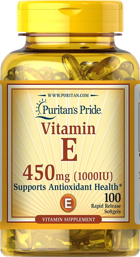 Puritan´s Pride Vitamin E 450Mg. 1000IU 100 Capsulas - The Red Vitamin