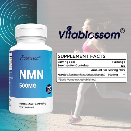Vitablossom Sublingual NMN 500Mg. 120 Tabletas - The Red Vitamin