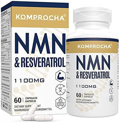 Komprocha NMN & Resveratrol 1100Mg. 60 Capsulas - The Red Vitamin