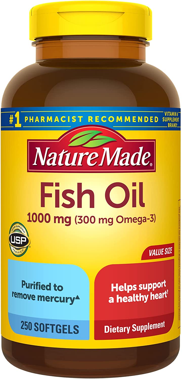 Nature Made Fish Oil 1000Mg. 250 Capsulas Blandas
