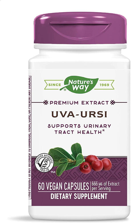 Nature's Way Uva Ursi Premium Extract 666Mg. 60 Capsulas - The Red Vitamin