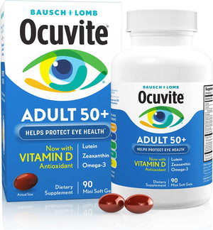 Bausch+Lomb Ocuvite Eye Vitamin & Mineral Supplement 50+ 90 Capsulas