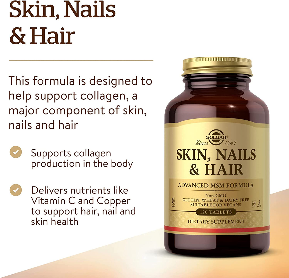 Solgar Skin, Nails & Hair 120 Tabletas