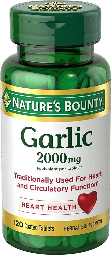 Nature's Bounty Garlic 2000Mg. 120 Tabletas - The Red Vitamin