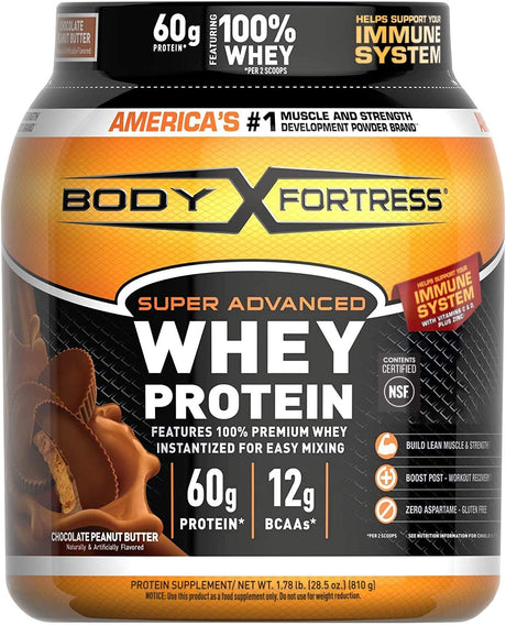 Body Fortress Super Advanced Whey Protein Powder 1.78Lb.