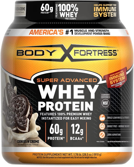 Body Fortress Super Advanced Whey Protein Powder 1.78Lb.
