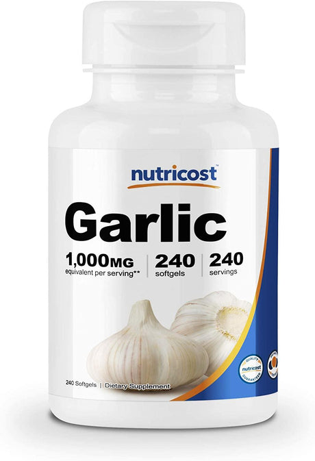 Nutricost Garlic 1000Mg. 240 Capsulas - The Red Vitamin
