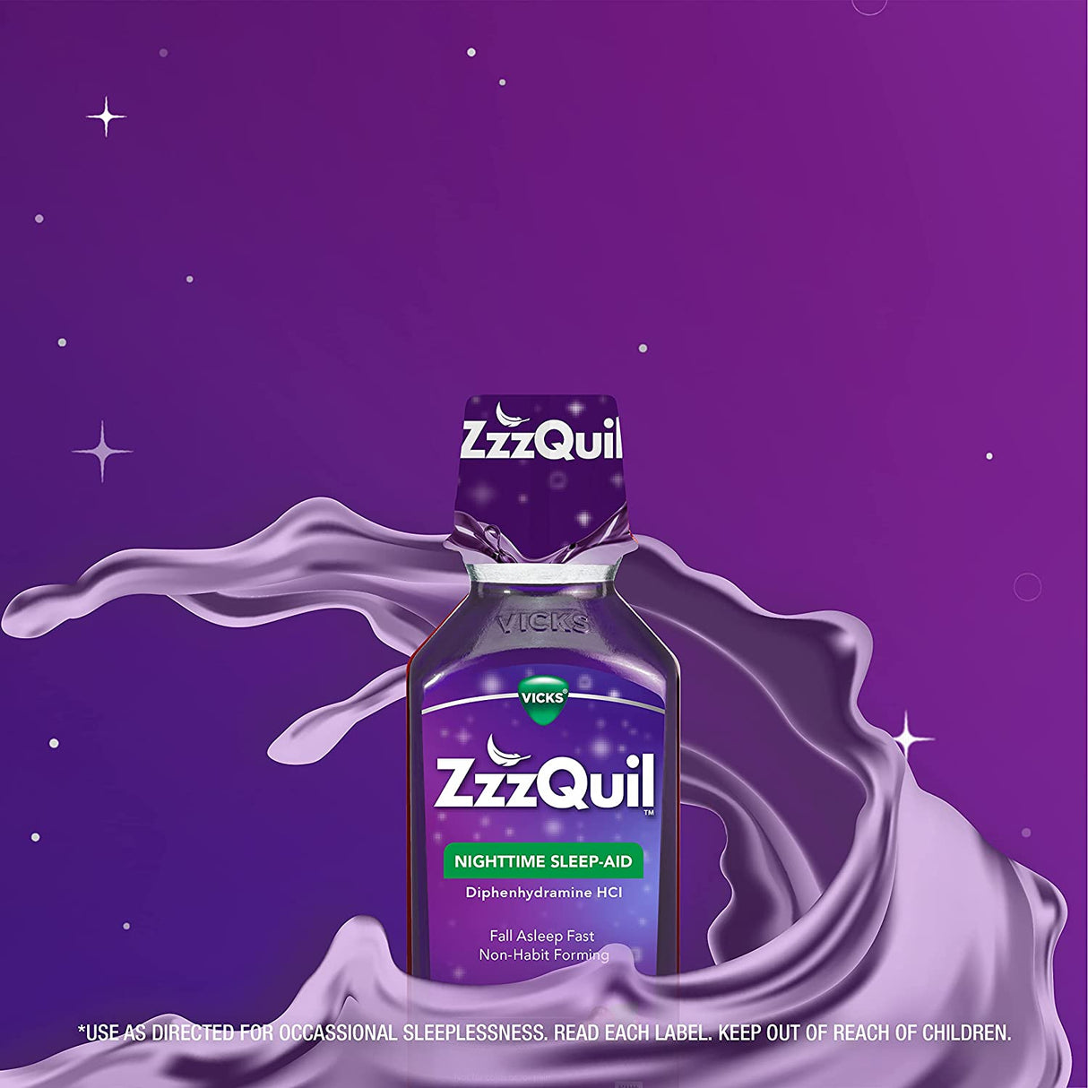 Vicks ZzzQuil Nighttime Sleep Aid Liquid 12Oz.
