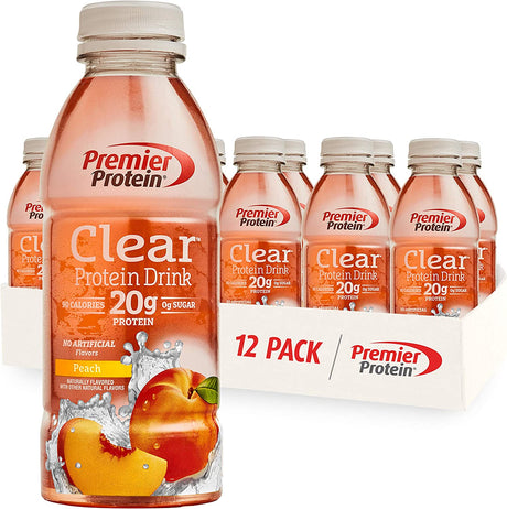 Premier Protein Clear Drink 20g Protein Keto Friendly 16.9Oz. 12 Pack