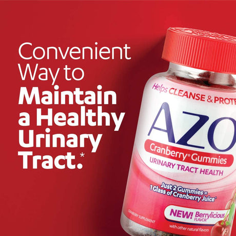 AZO Cranberry Urinary Tract Health Gummies 72 Gomitas