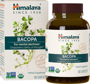 Himalaya Organic Bacopa Monnieri Brahmi 750Mg. 60 Tabletas