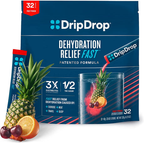 DripDrop Hydration Electrolyte Powder Packets 32 Paquetes