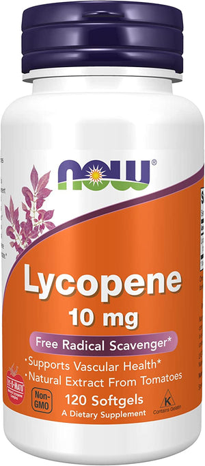 NOW Supplements Lycopene 10Mg. 120 Capsulas Blandas