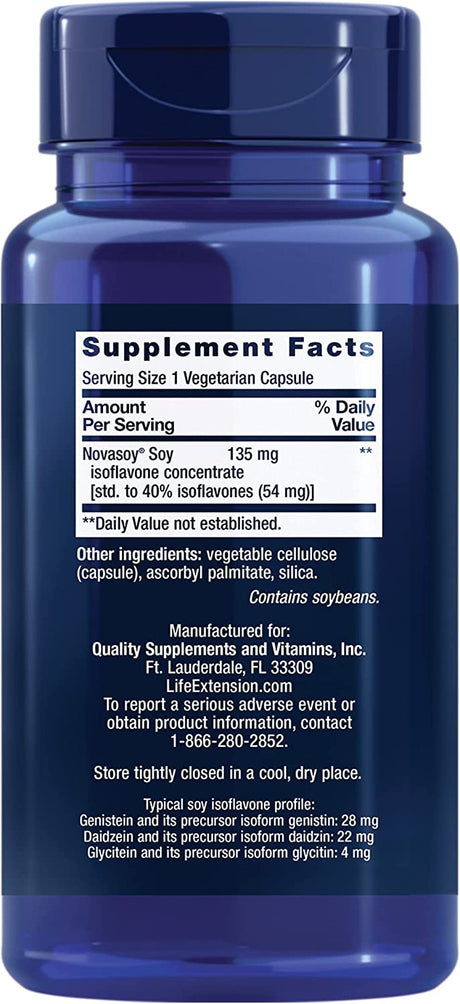 Life Extension Super Absorbable Soy Isoflavones 60 Capsulas