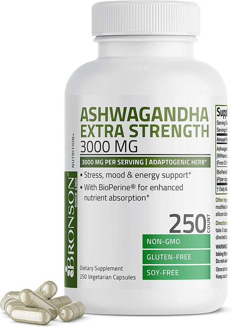 Bronson Ashwagandha Extra Strength 3000Mg.