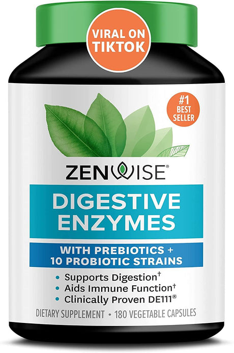 Zenwise Probiotic Digestive Multi Enzymes 180 Capsulas - The Red Vitamin MX