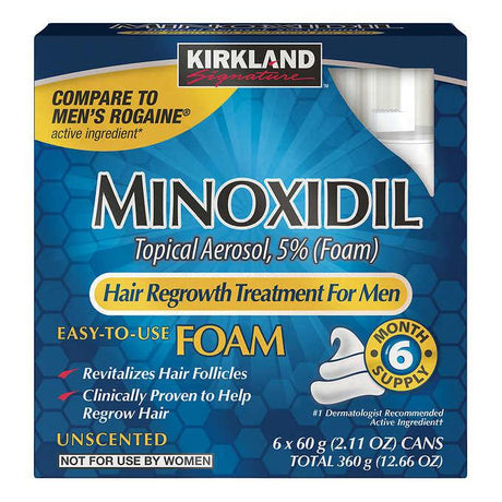 Kirkland Minoxidil Topical Aerosol 5% Foam Suministro 6 Meses - The Red Vitamin