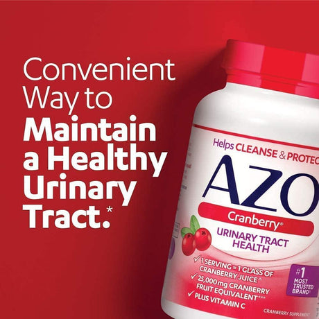 AZO Cranberry Urinary Tract Health 100 Capsulas Blandas - The Red Vitamin MX