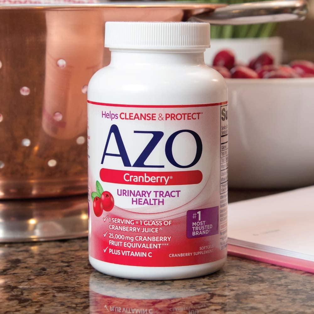 AZO Cranberry Urinary Tract Health 100 Capsulas Blandas - The Red Vitamin MX