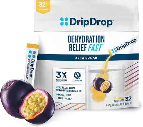 DripDrop Hydration Zero Sugar Electrolyte Powder Packets Keto 32 Paquetes