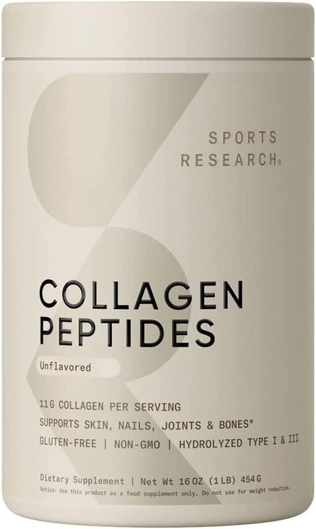 Sports Research Collagen Peptides Powder 16Oz. - The Red Vitamin MX