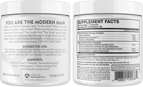 Modern Man V3 Testosterone Booster Thermogenic Fat Burner