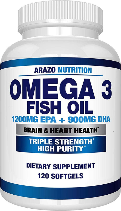 Arazo Nutrition Omega 3 Fish Oil 2250Mg. 120 Capsulas Blandas - The Red Vitamin MX