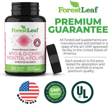 Forest Leaf Myo and D-Chiro Inositol 120 Capsulas