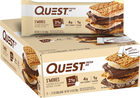Quest Nutrition S'mores Protein Bar 12 Barras