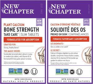 New Chapter Bone Strength Take Care Vitamin K2+D3+Magnesium 120 Tabletas