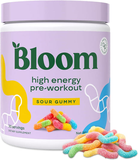 Bloom Nutrition High Energy Pre Workout Powder 30 Servicios