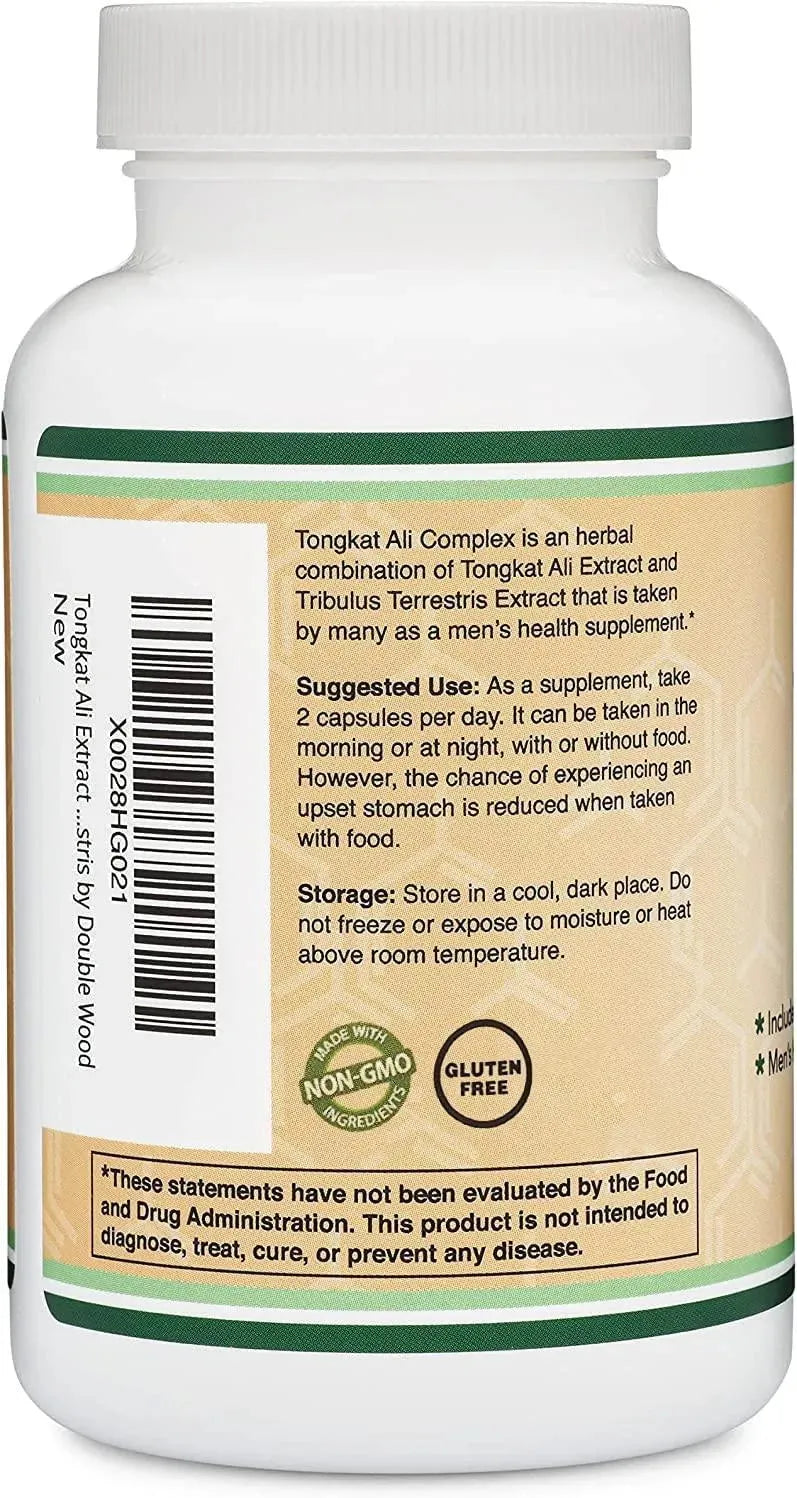 DOUBLE WOOD SUPPLEMENTS - Double Wood Supplements Tongkat Ali Complex 1020Mg. 120 Capsulas - The Red Vitamin MX - Suplementos Alimenticios - {{ shop.shopifyCountryName }}