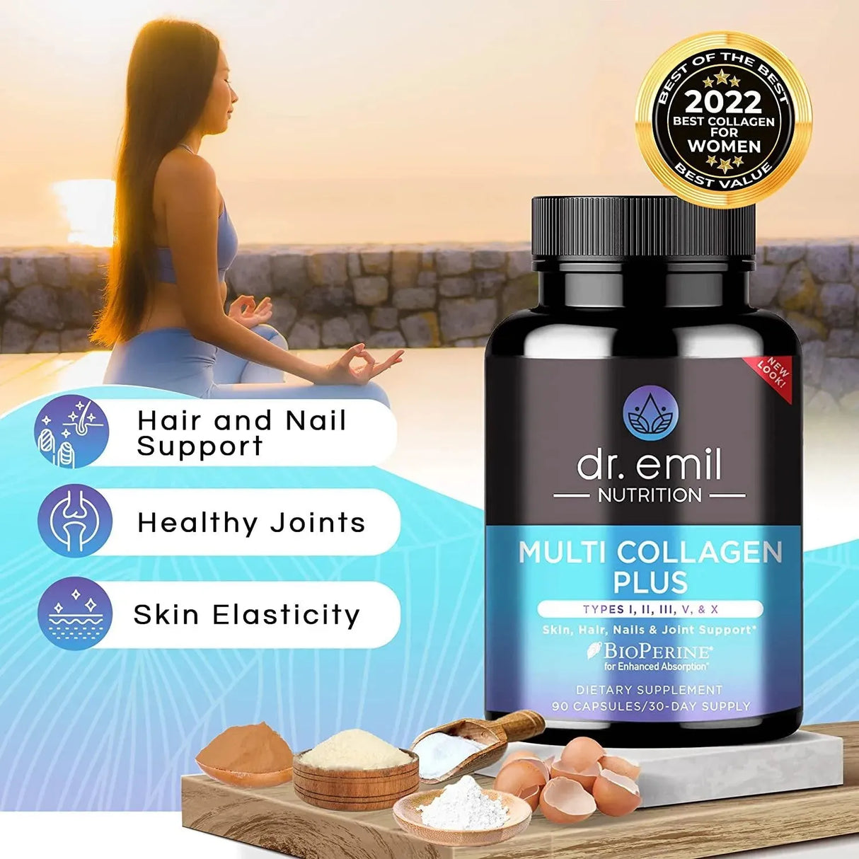 DR EMIL NUTRITION - DR EMIL NUTRITION Multi Collagen Plus Types I, II, III, V & X 90 Capsulas - The Red Vitamin MX - Suplementos Alimenticios - {{ shop.shopifyCountryName }}