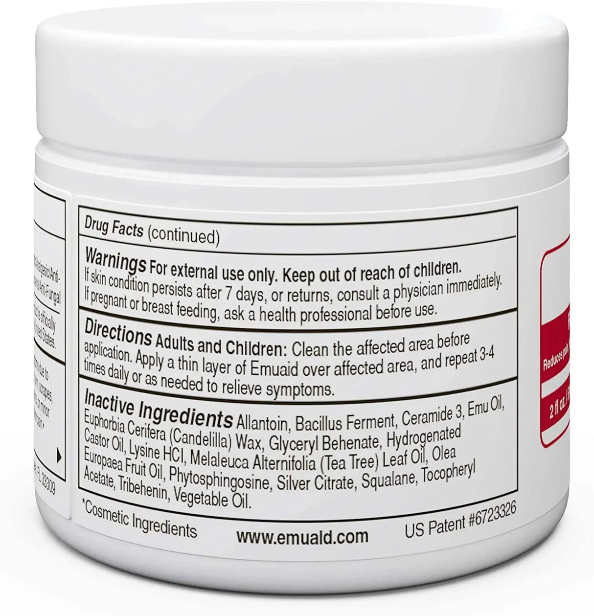 EMUAID - EMUAIDMAX Ointment Eczema Cream Maximum Strength Treatment 2Oz. - The Red Vitamin MX - Ungüentos De Primeros Auxilios - {{ shop.shopifyCountryName }}