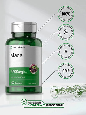 HORBAACH - Horbaach Maca 3200Mg. 120 Capsulas - The Red Vitamin MX - Suplementos Alimenticios - {{ shop.shopifyCountryName }}