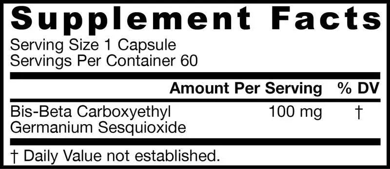 JARROW FORMULAS - Jarrow Formulas Germanium GE-132 100Mg. 60 Capsulas - The Red Vitamin MX - Suplementos Alimenticios - {{ shop.shopifyCountryName }}
