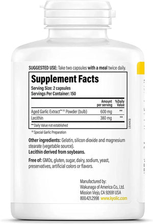 KYOLIC - Kyolic Garlic Formula 104 300 Capsulas - The Red Vitamin MX - Suplementos Alimenticios - {{ shop.shopifyCountryName }}