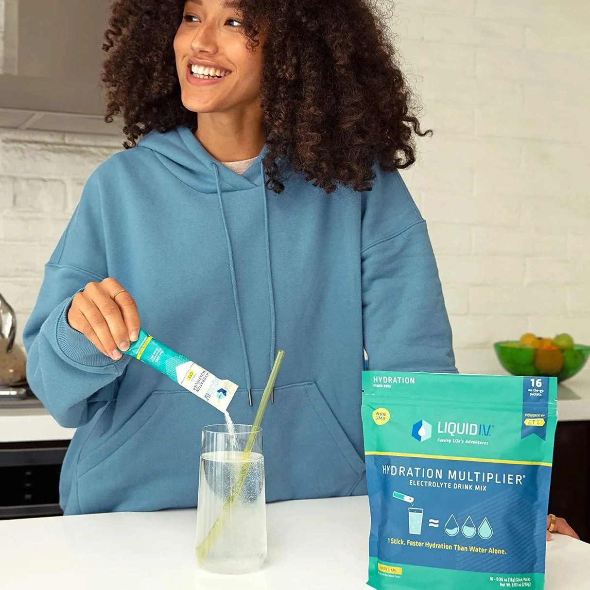 LIQUID I.V. - Liquid I.V. Hydration Multiplier Lemon Lime Powder Packets Electrolyte Drink Mix 16 Paquetes - The Red Vitamin MX - Suplementos Alimenticios - {{ shop.shopifyCountryName }}