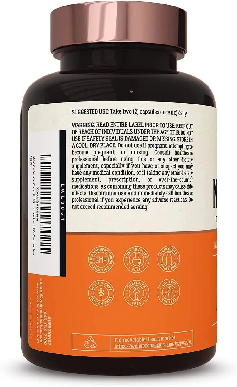 LIVEWELL - Live Conscious Magwell 120 Capsulas - The Red Vitamin MX - Suplementos Alimenticios - {{ shop.shopifyCountryName }}