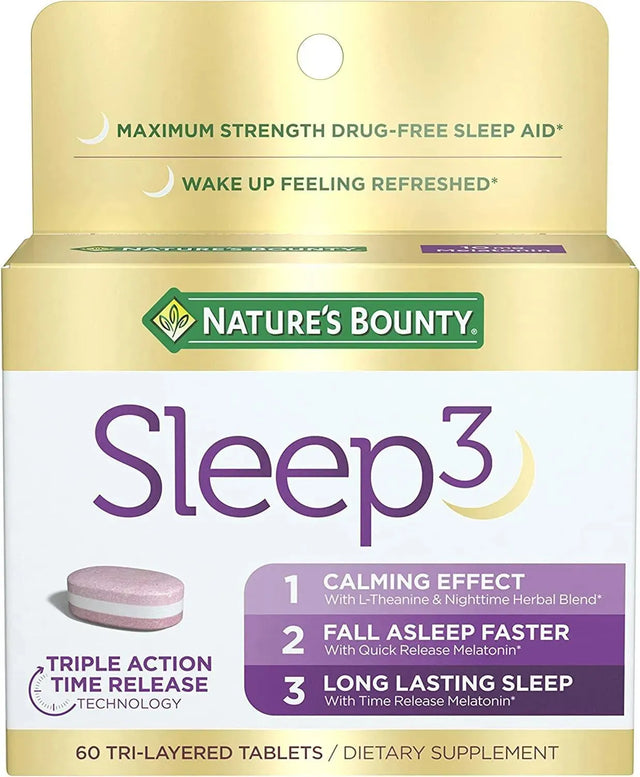 NATURE'S BOUNTY - Nature's Bounty Melatonin Sleep3 Bi-layer 60 Tabletas - The Red Vitamin MX - Suplementos Alimenticios - {{ shop.shopifyCountryName }}
