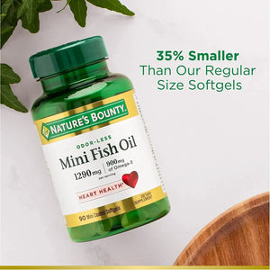 NATURE'S BOUNTY - Nature's Bounty Mini Fish Oil 1290 Mg. 90 Capsulas Blandas Sin Olor - The Red Vitamin MX - Suplementos Alimenticios - {{ shop.shopifyCountryName }}