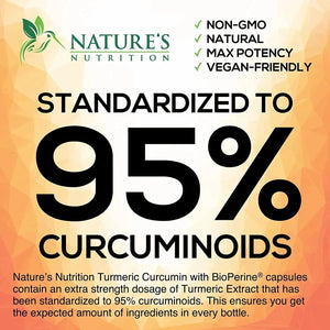 NATURE'S NUTRITION - Nature´s Nutrition Turmeric Curcumin 2600Mg. 240 Capsulas - The Red Vitamin MX - Suplementos Alimenticios - {{ shop.shopifyCountryName }}