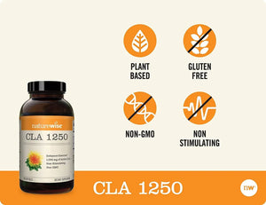 NATUREWISE - Naturewise CLA 1250 1000Mg. 180 Capsulas - The Red Vitamin MX - Suplementos Alimenticios - {{ shop.shopifyCountryName }}