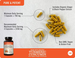 NATUREWISE - Naturewise Curcumin 2250Mg. 180 Capsulas - The Red Vitamin MX - Suplementos Alimenticios - {{ shop.shopifyCountryName }}