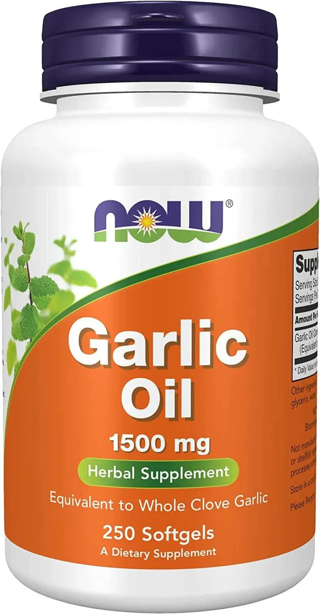 NOW SUPPLEMENTS - NOW Supplements Garlic Oil 1500Mg. 250 Capsulas - The Red Vitamin MX - Suplementos Alimenticios - {{ shop.shopifyCountryName }}