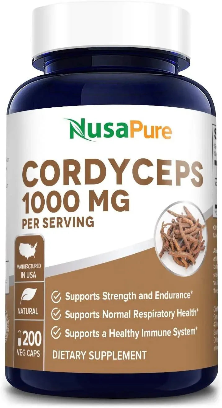 NUSAPURE - Nusapure Cordyceps Extract 1000Mg. 200 Capsulas - The Red Vitamin MX - Suplementos Alimenticios - {{ shop.shopifyCountryName }}