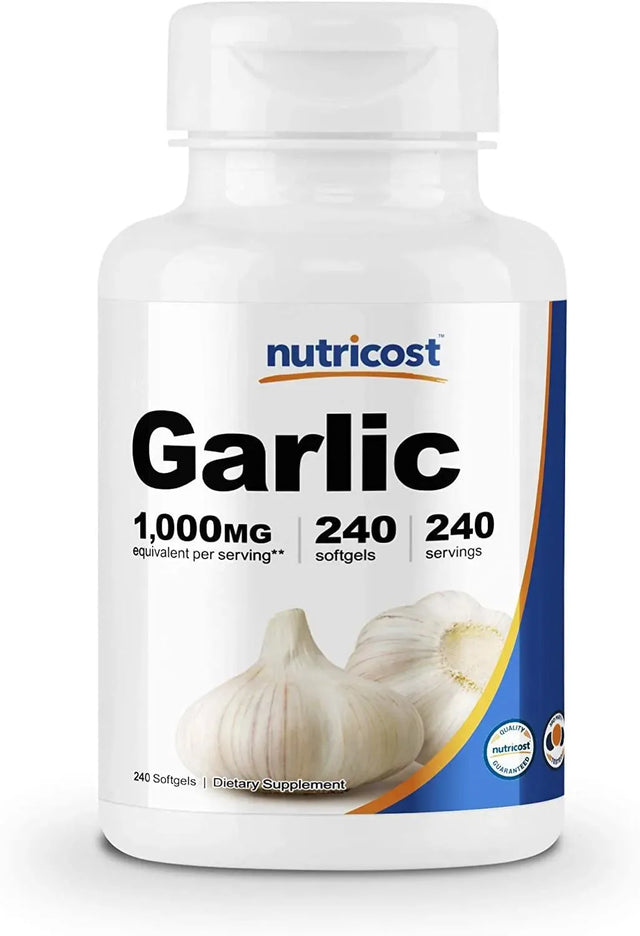 NUTRICOST - Nutricost Garlic 1000Mg. 240 Capsulas - The Red Vitamin MX - Suplementos Alimenticios - {{ shop.shopifyCountryName }}