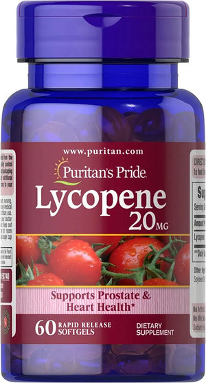 PURITAN'S PRIDE - Puritan's Pride Lycopene 20Mg. 60 Capsulas Blandas - The Red Vitamin MX - Suplementos Alimenticios - {{ shop.shopifyCountryName }}