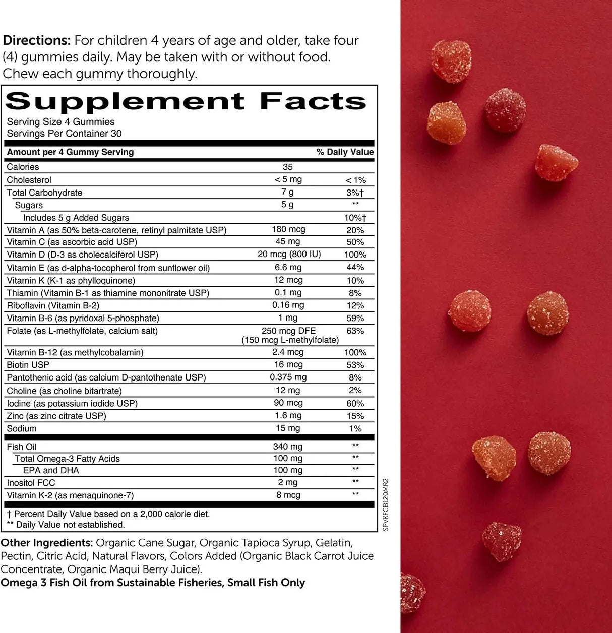 SMARTYPANTS - SmartyPants Kids Formula Daily Vitamins Cherry Berry 120 Gomitas - The Red Vitamin MX - Suplementos Alimenticios - {{ shop.shopifyCountryName }}